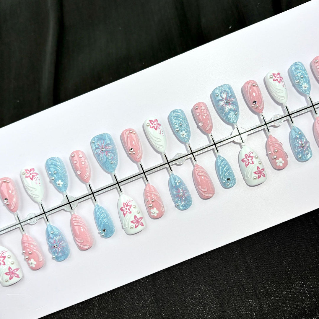 Decorative Press-On Nail Art Set 1790745645