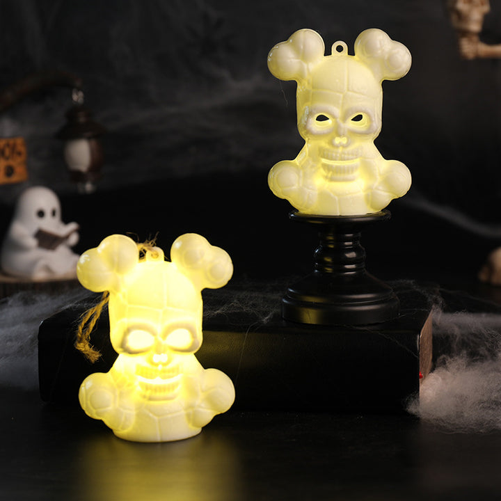 LED Skull Candle Holder