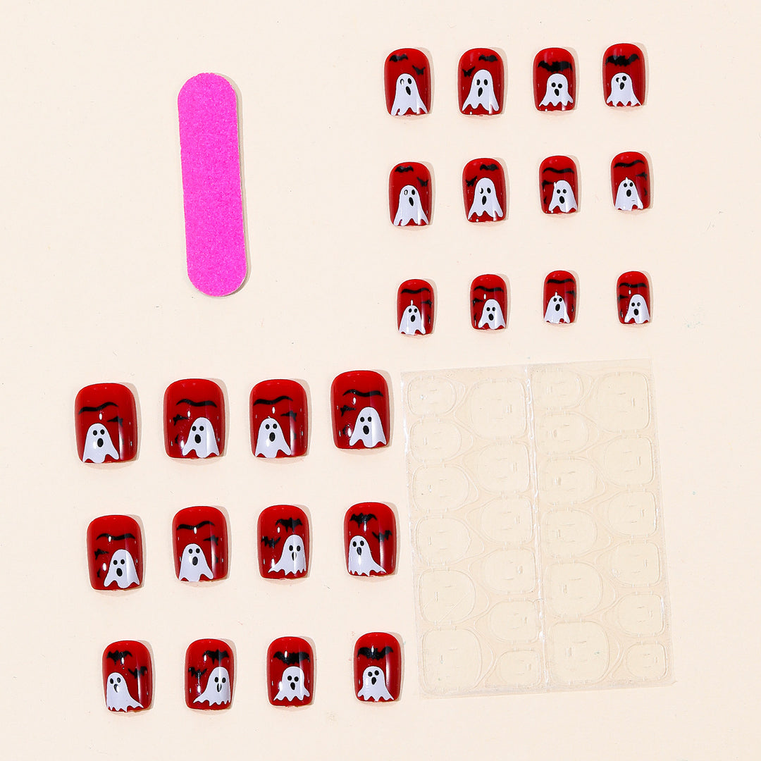 Halloween-Themed Acrylic Nail Art Stornfield