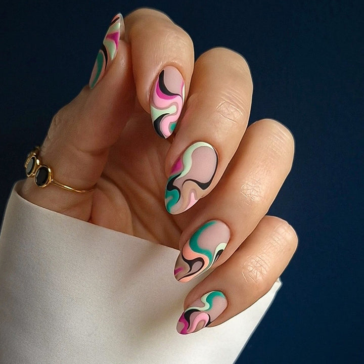 Artificial Nails in Modern Abstract Design Stornfield