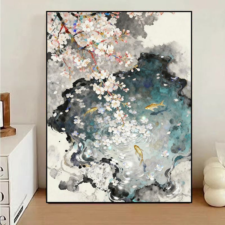 Floral Water Reflection Canvas Art Stornfield
