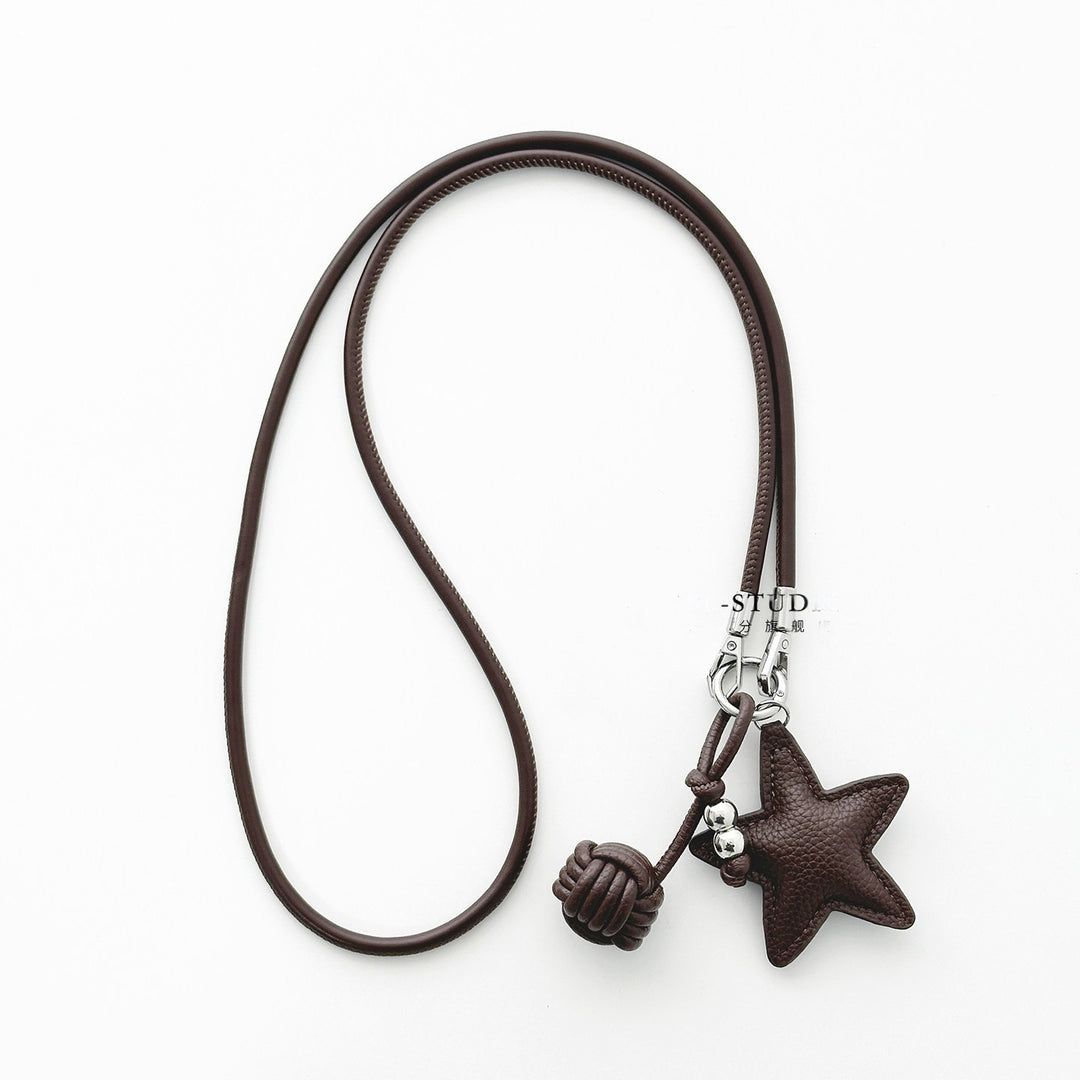 Star-Shaped Leather Phone Lanyard Stornfield