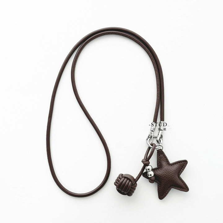 Star-Shaped Leather Phone Lanyard Stornfield