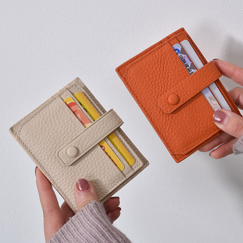 Textured Leather Card Holder Stornfield