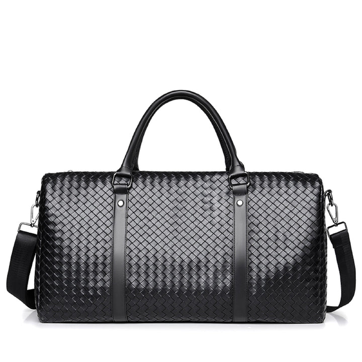 Premium Woven Leather Duffel Bag Stornfield