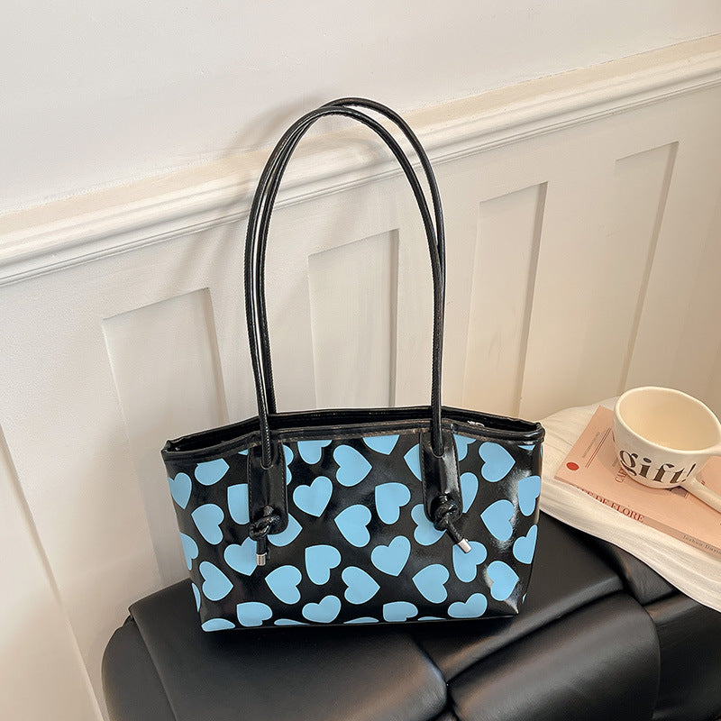 WoCasual Heart-Patterned Tote Bag Stornfield