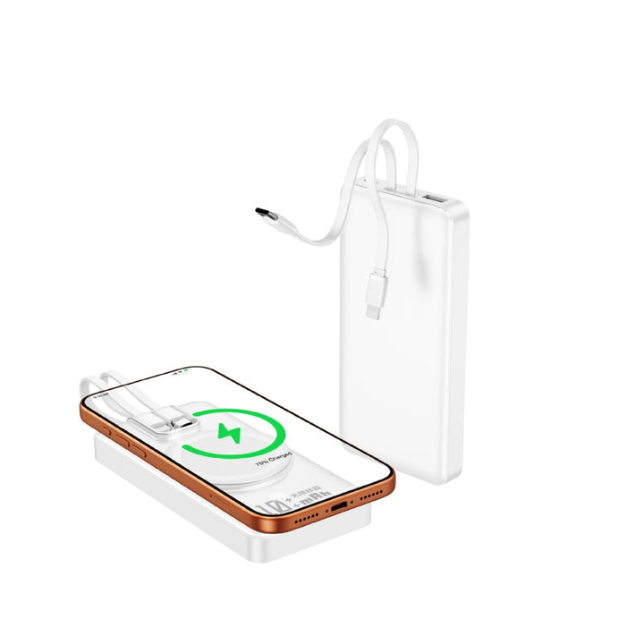 Portable power bank with inductive charging function and intelligent digital display Stornfield