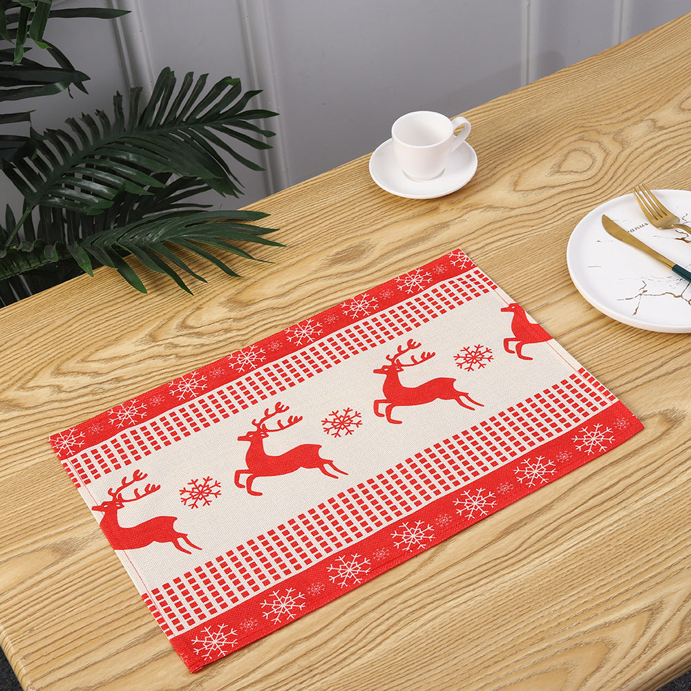 Christmas place mats with festive Santa motif Stornfield