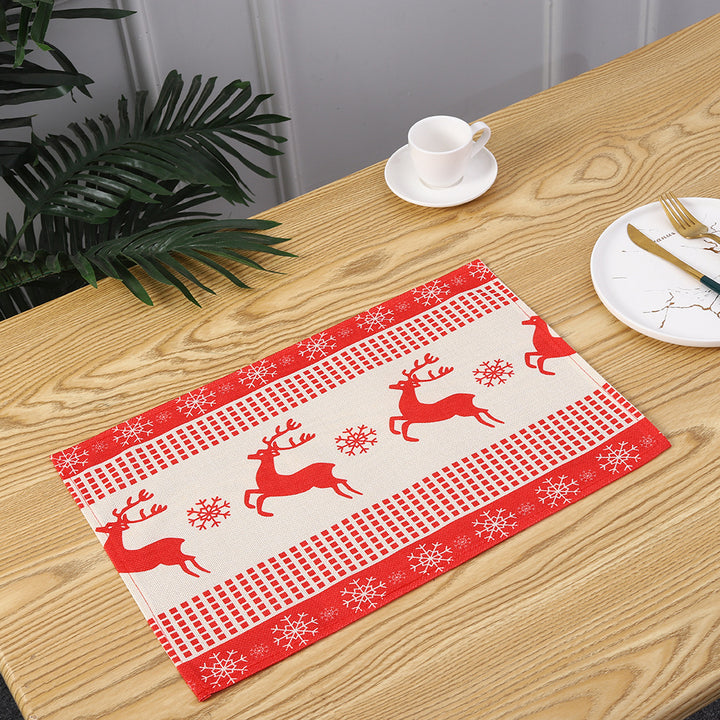 Christmas place mats with festive Santa motif Stornfield