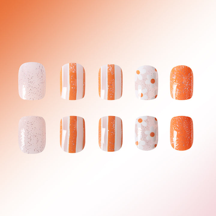 Artistic Glitter Press-On Nail Set Stornfield