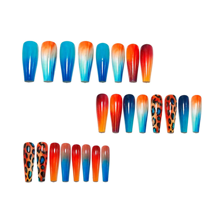Artificial nails with striking gradient and stylish accents Stornfield