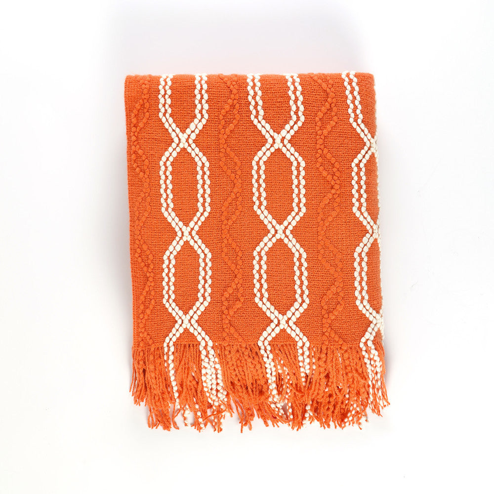 Ladies decorative and cozy woven blanket Stornfield
