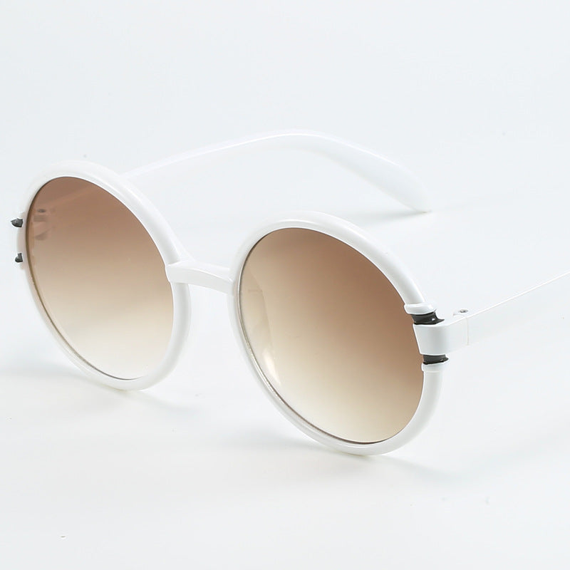 Women's round sunglasses in trendy leopard pattern with UV protection Stornfield