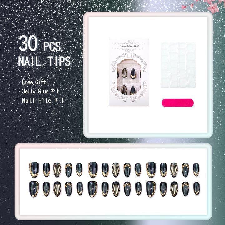 Premium Decorative Press-On Nail Set