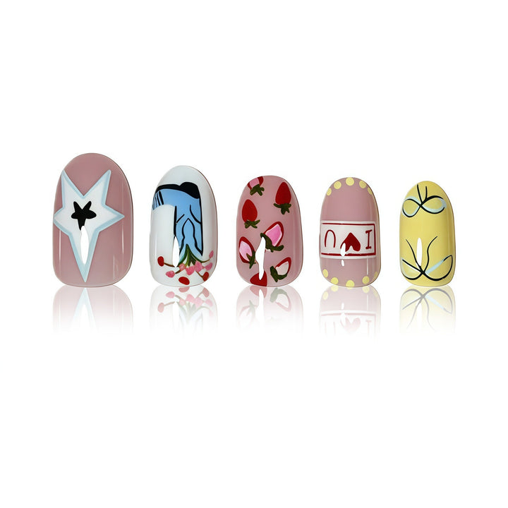 Artistic Cherry Blossom Press-On Nails Stornfield