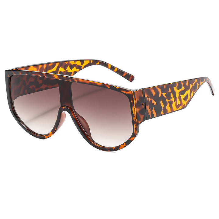Women's fashion sunglasses with futuristic, transparent frame and large protection Stornfield