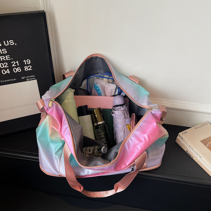 Color Block Travel Duffle Bag Stornfield