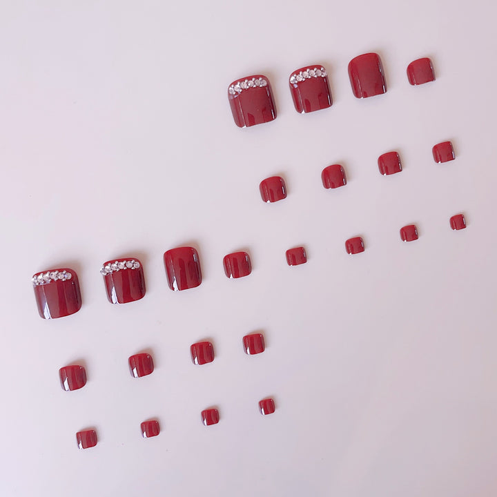 Acrylic nail set with elegant nail art and sparkle elements Stornfield