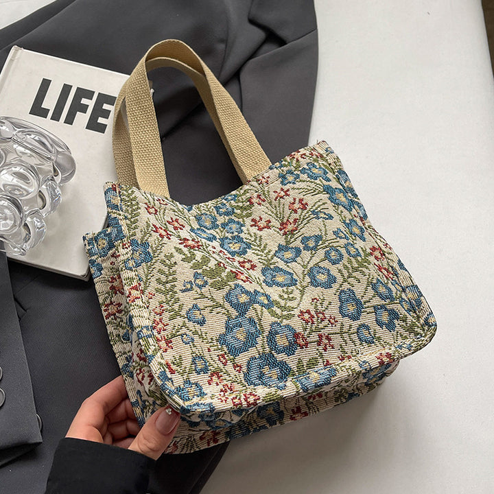 Floral Printed Shopping Tote Bag