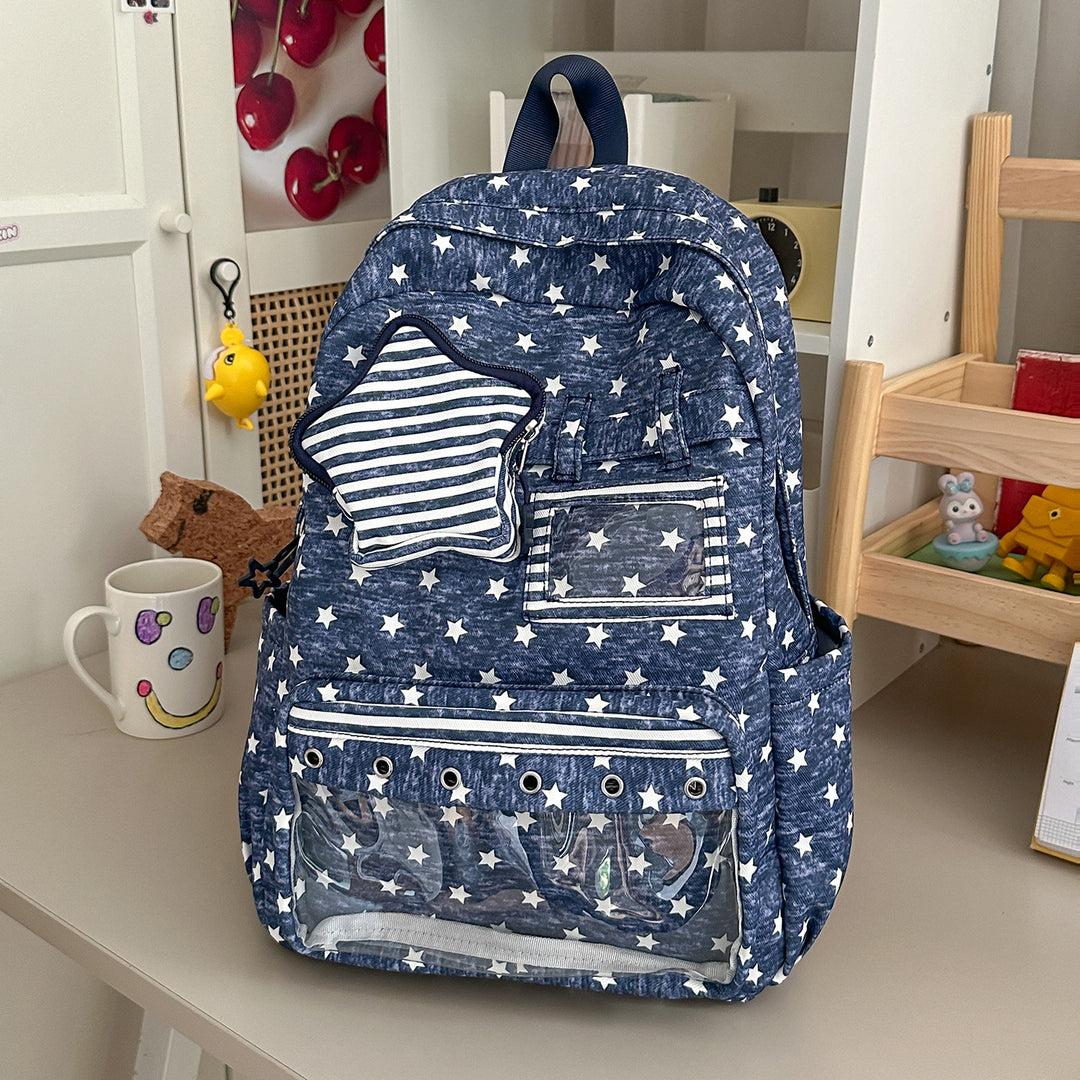 Fun Star-Embellished Casual Backpack Stornfield 1791204793