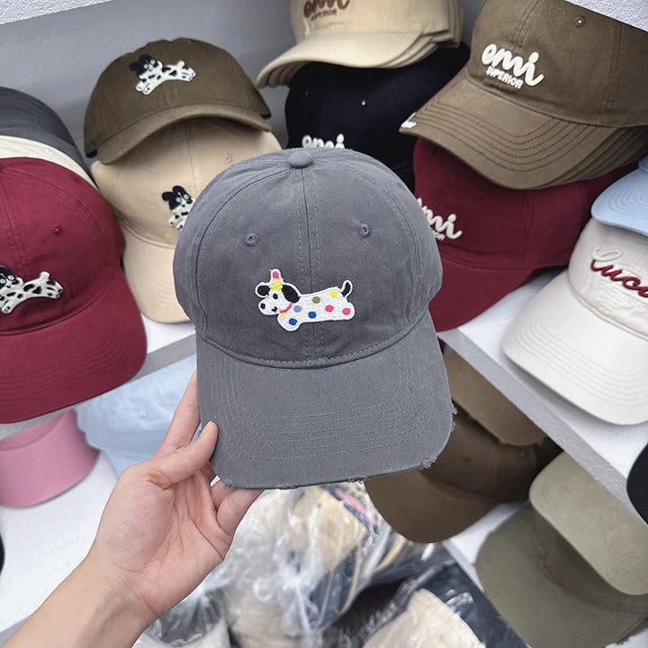 Women's Cute Embroidered Dog-Themed Baseball Cap Stornfield