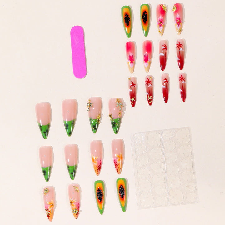 Tropical Floral Nail Art Set Stornfield