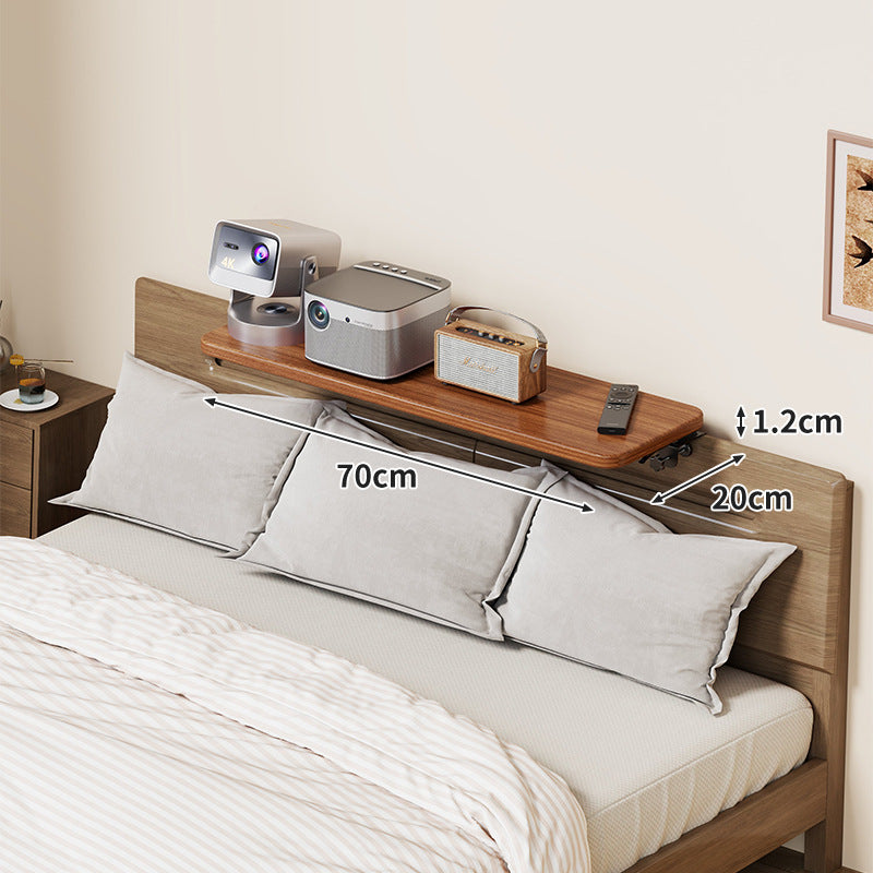 Slim Wall-Mounted Floating Bedside Shelf with Concealed Brackets