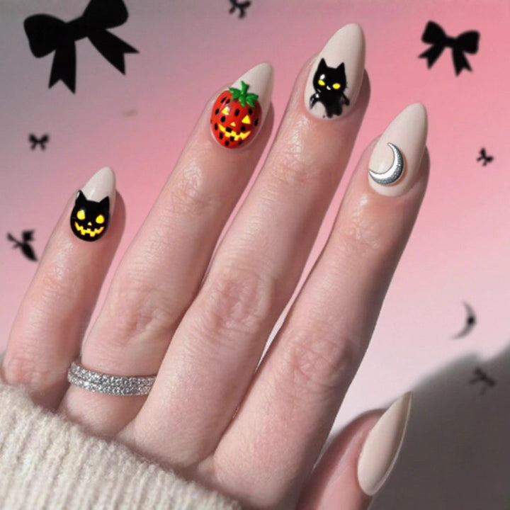 Halloween-Themed Decorative Nail Art Enhancements Stornfield