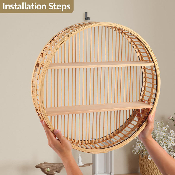 Floating Round Wall Shelf Stornfield