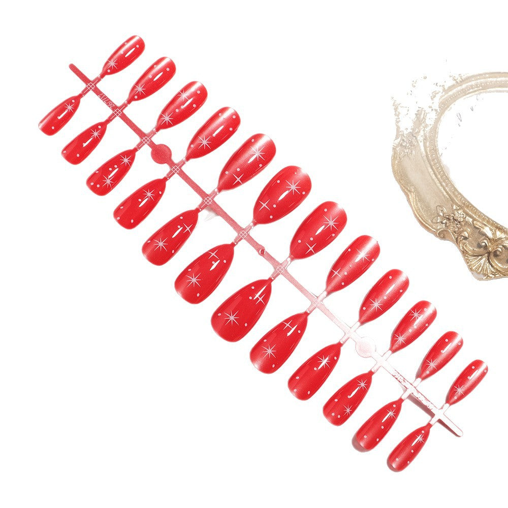 Glossy Stiletto-Shape Press-On Nail Set Stornfield