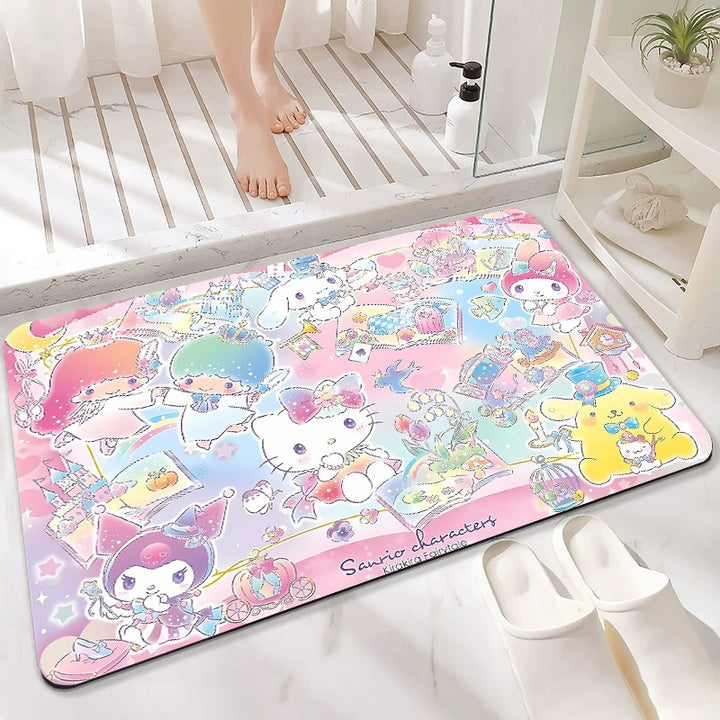Cartoon Character Memory Foam Bath Mat