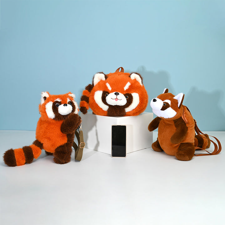 Plush Shoulder Bag with Cute Red Fox Design Stornfield
