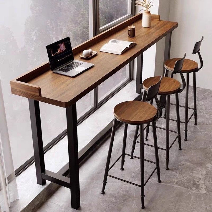 High-quality bar table with integrated storage Stornfield
