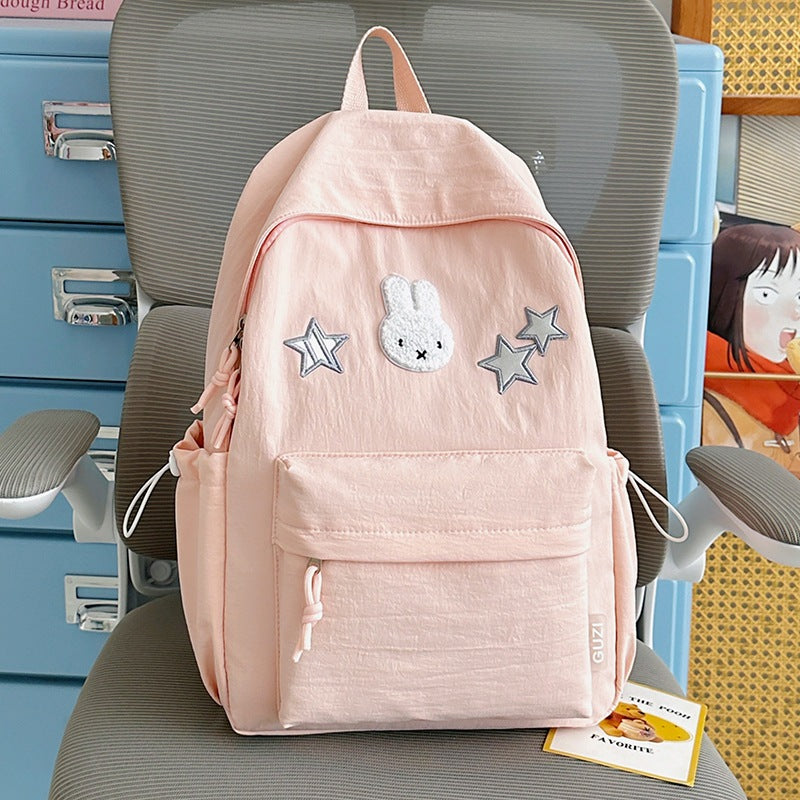Cute Bunny-Embellished Backpack Stornfield