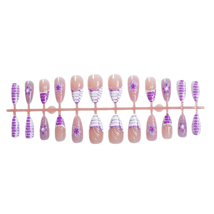 Artful nail tips in modern floral design Stornfield