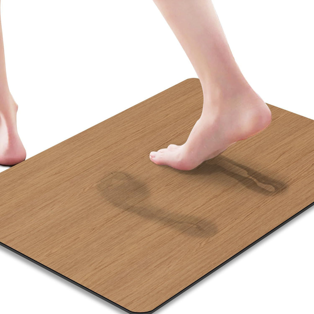 Luxurious Marble-Patterned Bath Mat Stornfield