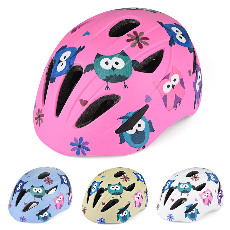 Children's Playful Owl Design Safety Helmet Stornfield