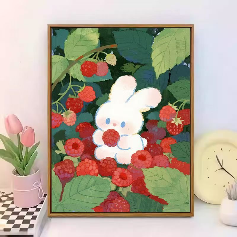 Cute Bunny-Themed Canvas Wall Art Stornfield