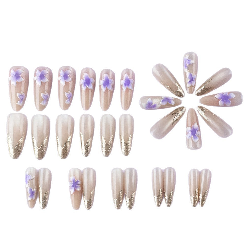 Floral Design Press-On Nails Stornfield