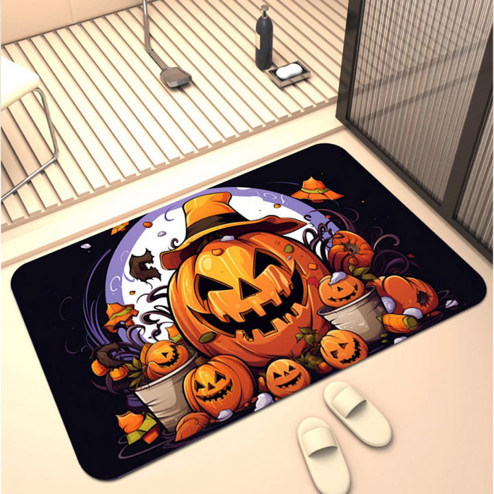 Halloween-Themed Decorative Bath Mat