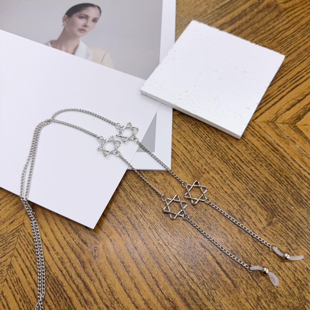 Dangle Chain Necklace with Star Accents Stornfield