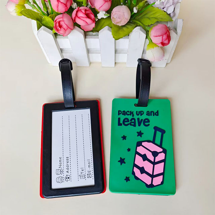 Unisex Vibrant Geometric Pattern Luggage Tag Stornfield