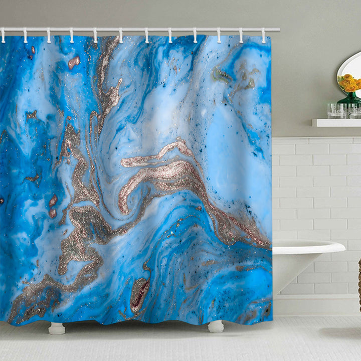 Artistic Marble Design Shower Curtain Stornfield