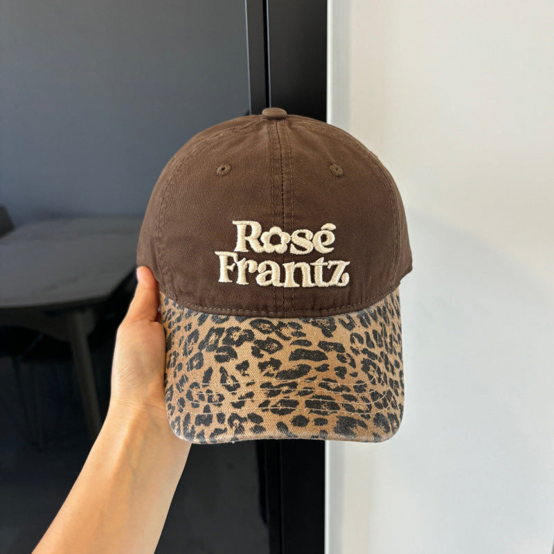 Women's Distressed Leopard Print Baseball Cap Stornfield