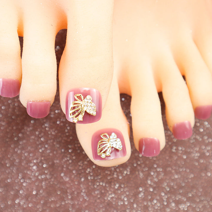 Stylish Decorative Press-On Toenails Set Stornfield