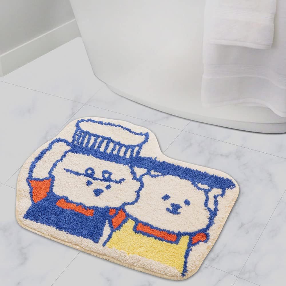 Cartoon Cat-Shaped Bath Mat