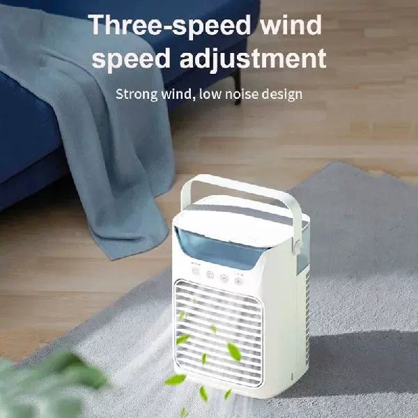 Unisex One Size USB Desktop Evaporative Cooler Humidifier with Top Fill Water Tank Adjustable Louvers and Touch Controls Stornfield