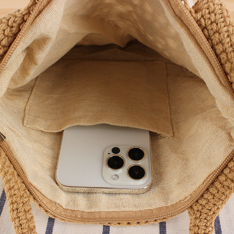 Macramé Beach Bag with Handwoven Design Stornfield