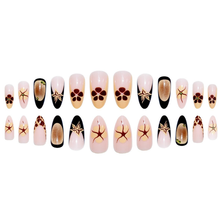 Artistic Floral Press-On Nail Enhancements Stornfield 1787913795