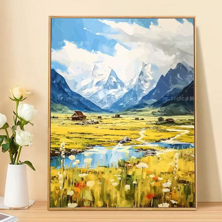 Mountain Landscape Canvas Art Print Stornfield
